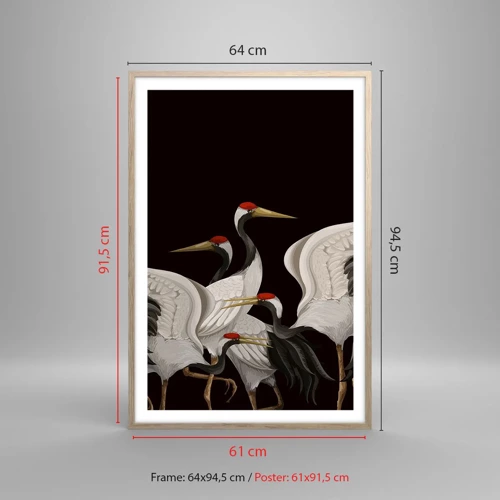 Poster in cornice rovere chiaro - Cose da uccelli - 61x91 cm