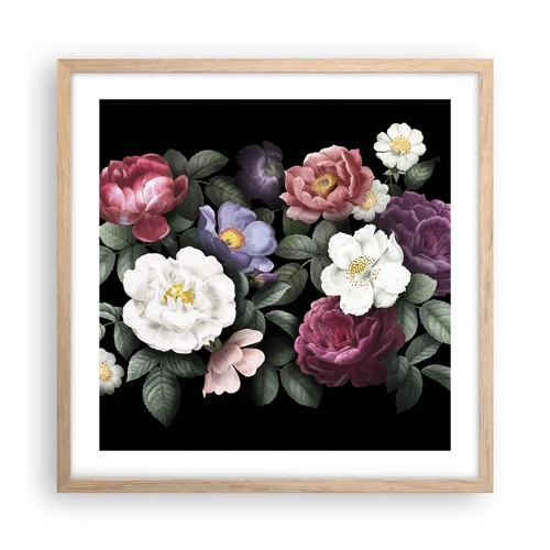 Poster in cornice rovere chiaro - Dal giardino inglese - 50x50 cm