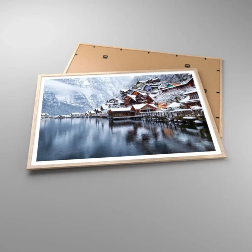 Poster in cornice rovere chiaro - Decorazione invernale - 100x70 cm