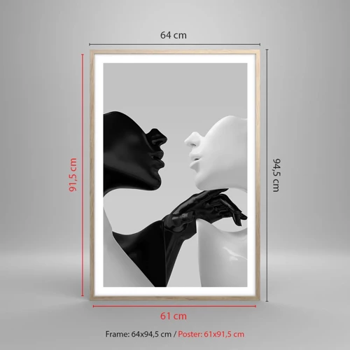 Poster in cornice rovere chiaro - Desiderio - attrazione - 61x91 cm