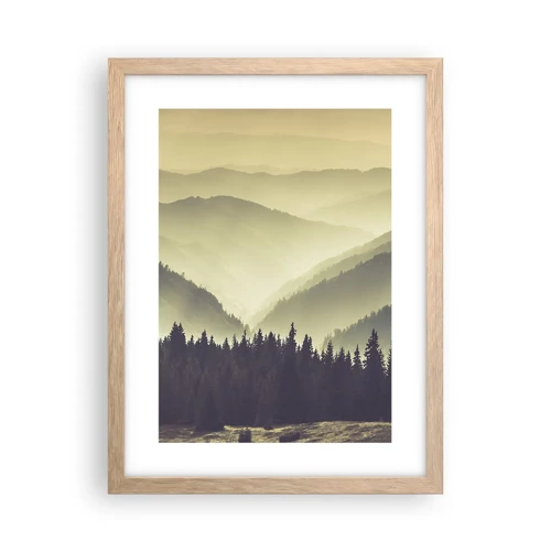 Poster in cornice rovere chiaro - Dopo sette montagne… - 30x40 cm