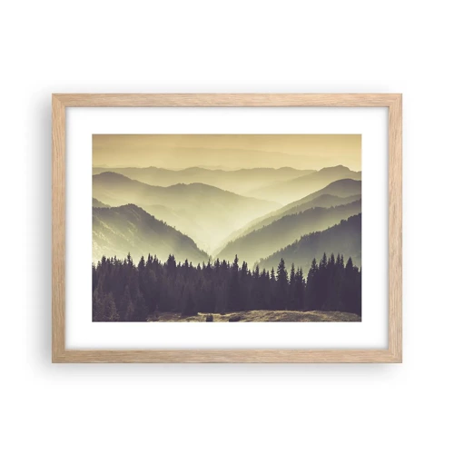 Poster in cornice rovere chiaro - Dopo sette montagne… - 40x30 cm