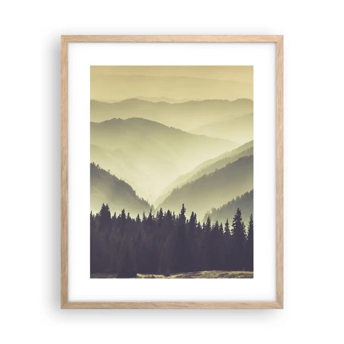 Poster in cornice rovere chiaro - Dopo sette montagne… - 40x50 cm