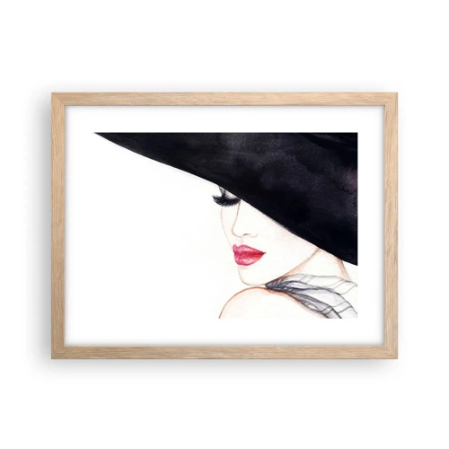 Poster in cornice rovere chiaro - Eleganza e sensualità - 40x30 cm