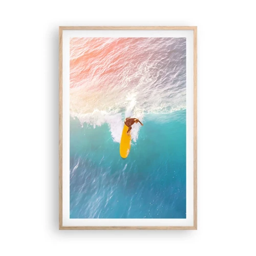 Poster in cornice rovere chiaro - Il cavaliere dell'oceano - 61x91 cm