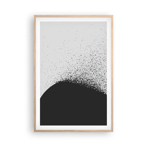 Poster in cornice rovere chiaro - Il movimento delle particelle - 61x91 cm