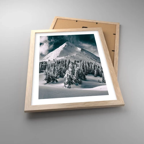 Poster in cornice rovere chiaro - Il paese della neve e del ghiaccio - 30x40 cm