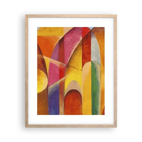 Poster in cornice rovere chiaro - La cattedrale del sole - 40x50 cm
