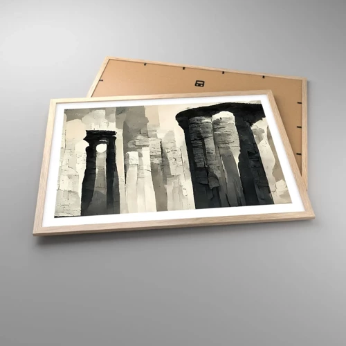 Poster in cornice rovere chiaro - La maestà dell'antichità - 70x50 cm