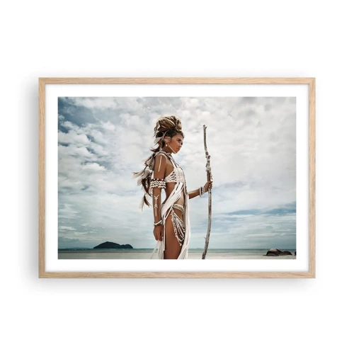 Poster in cornice rovere chiaro - La regina dei tropici - 70x50 cm
