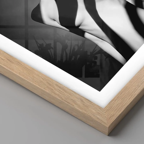 Poster in cornice rovere chiaro - Luci e ombre - 30x40 cm