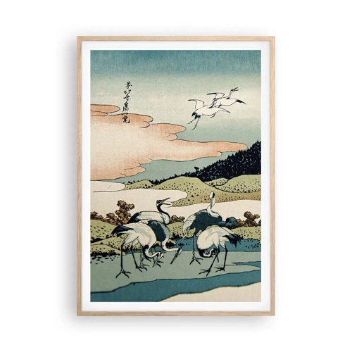 Poster in cornice rovere chiaro - Nello spirito giapponese - 70x100 cm