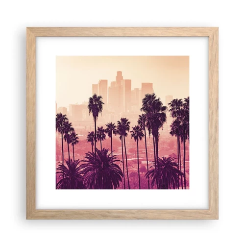 Poster in cornice rovere chiaro - Paesaggio della California - 30x30 cm