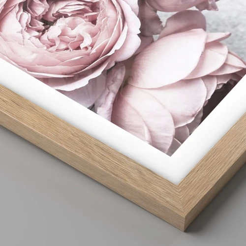 Poster in cornice rovere chiaro - Per i romantici - 100x70 cm