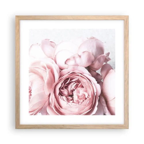 Poster in cornice rovere chiaro - Per i romantici - 40x40 cm