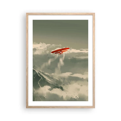 Poster in cornice rovere chiaro - Pioniere senza paura - 50x70 cm
