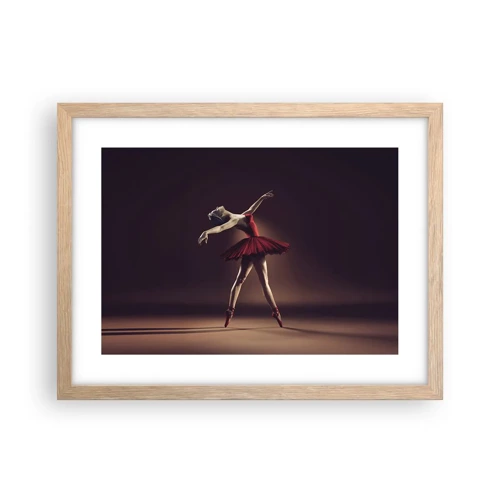 Poster in cornice rovere chiaro - Prima ballerina - 40x30 cm