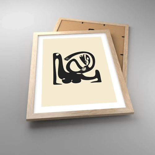 Poster in cornice rovere chiaro - Quasi Picasso - 30x40 cm