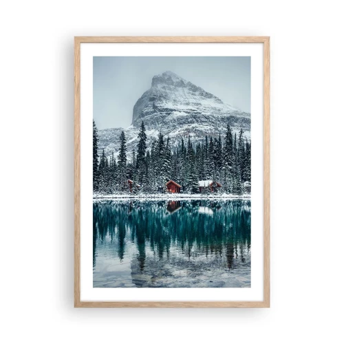 Poster in cornice rovere chiaro - Rifugio canadese - 50x70 cm