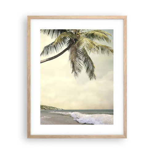 Poster in cornice rovere chiaro - Sogno tropicale - 40x50 cm
