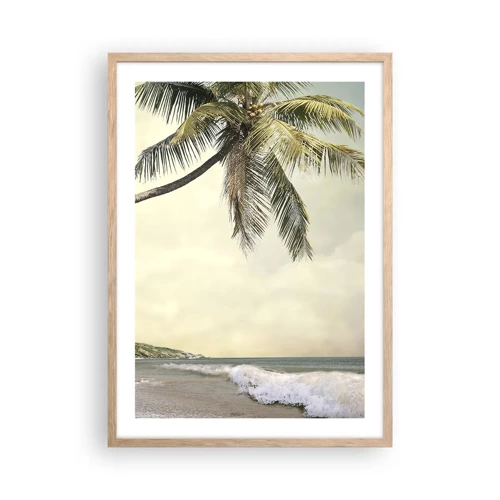 Poster in cornice rovere chiaro - Sogno tropicale - 50x70 cm