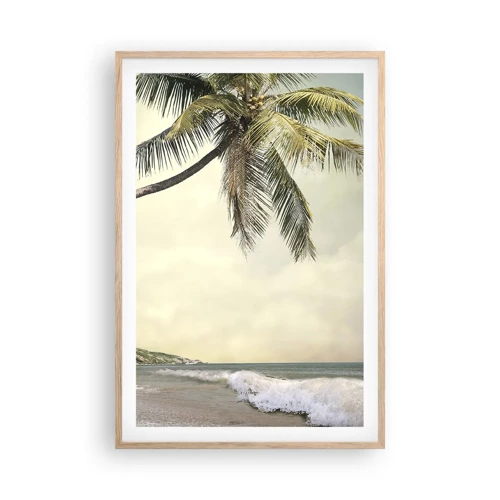 Poster in cornice rovere chiaro - Sogno tropicale - 61x91 cm