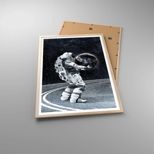 Poster in cornice rovere chiaro - Sulla Via Lattea - 61x91 cm