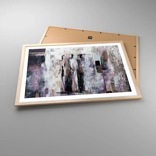 Poster in cornice rovere chiaro - Triade misteriosa - 70x50 cm