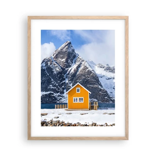 Poster in cornice rovere chiaro - Vacanze scandinave - 40x50 cm