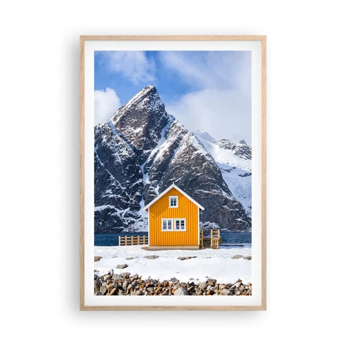 Poster in cornice rovere chiaro - Vacanze scandinave - 61x91 cm