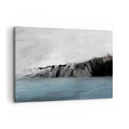 Quadro su tela - Stampe su Tela - Acqua-terra: lo scontro degli elementi - 100x70 cm