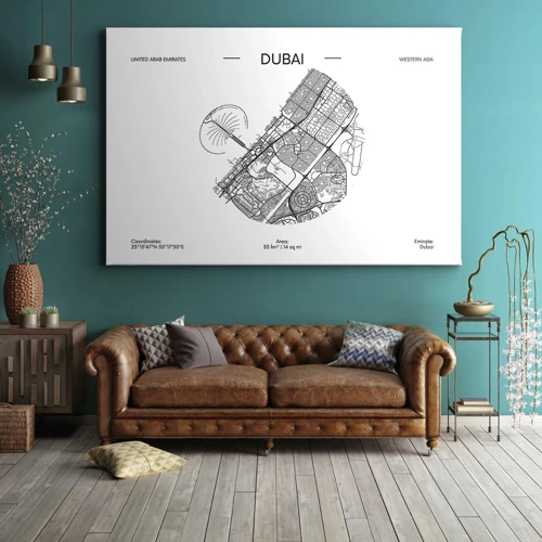 Quadro su tela - Stampe su Tela - Anatomia di Dubai - 70x50 cm
