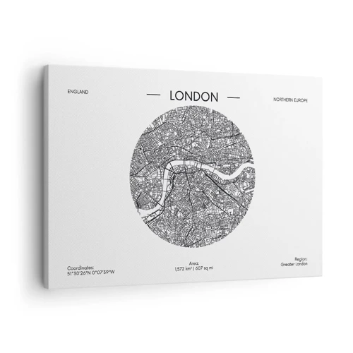 Quadro su tela - Stampe su Tela - Anatomia di Londra - 70x50 cm
