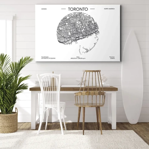 Quadro su tela - Stampe su Tela - Anatomia di Toronto - 100x70 cm