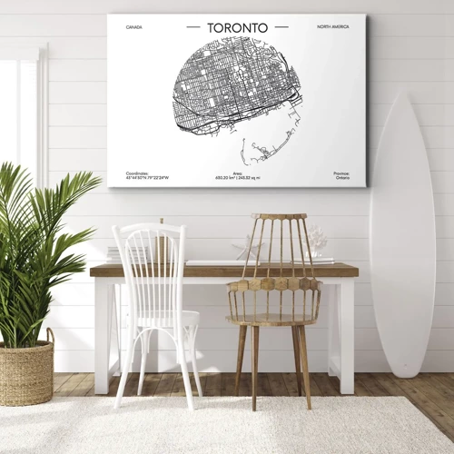 Quadro su tela - Stampe su Tela - Anatomia di Toronto - 70x50 cm