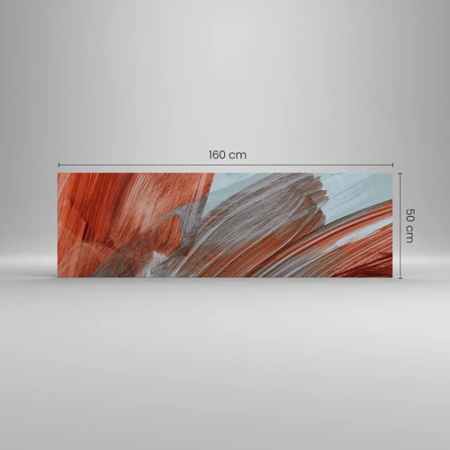Quadro su tela - Stampe su Tela - Astrazione autunnale e ventosa - 160x50 cm