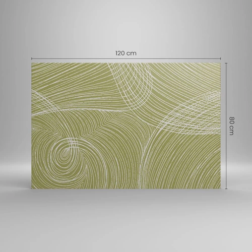 Quadro su tela - Stampe su Tela - Astrazione intricata in bianco - 120x80 cm