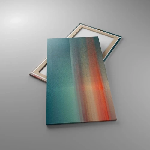Quadro su tela - Stampe su Tela - Astrazione: onde di luce - 55x100 cm