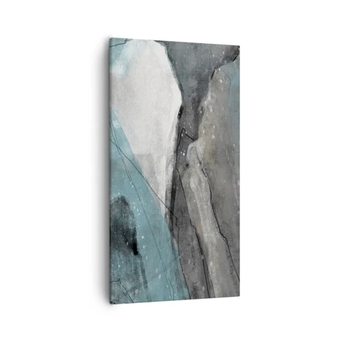 Quadro su tela - Stampe su Tela - Astrazione: rocce e ghiaccio - 55x100 cm