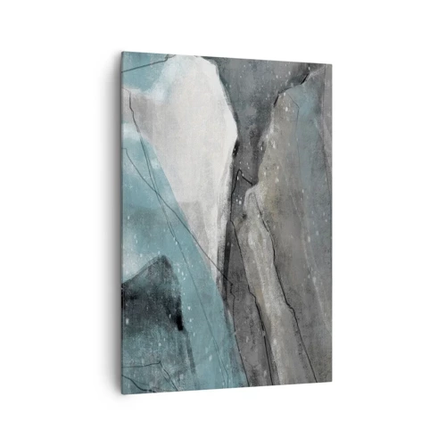 Quadro su tela - Stampe su Tela - Astrazione: rocce e ghiaccio - 70x100 cm