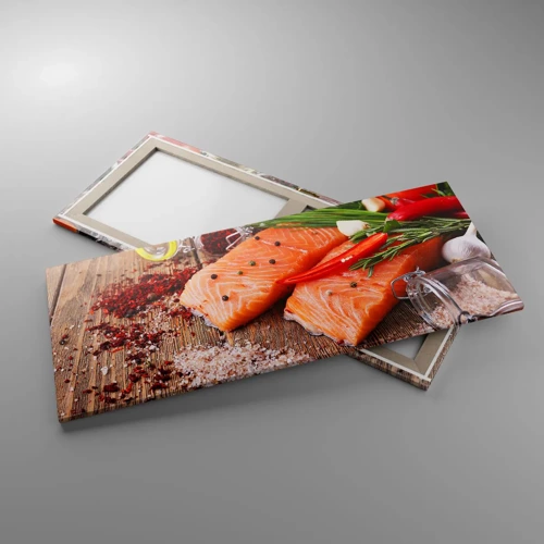 Quadro su tela - Stampe su Tela - Avventura norvegese in cucina - 120x50 cm
