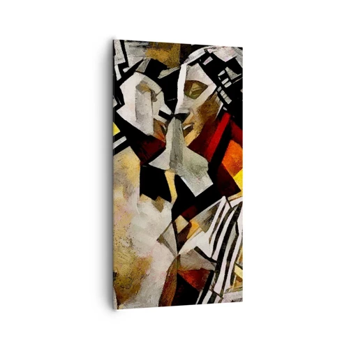 Quadro su tela - Stampe su Tela - Bacio di statue - 65x120 cm