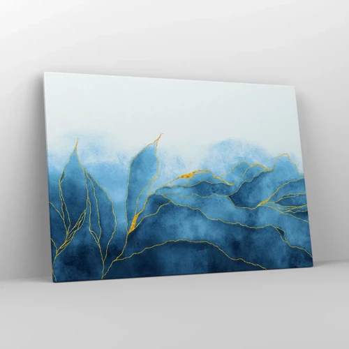 Quadro su tela - Stampe su Tela - Blu nell'oro - 100x70 cm