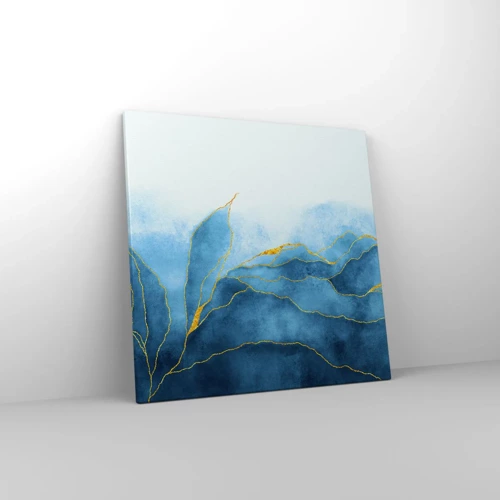 Quadro su tela - Stampe su Tela - Blu nell'oro - 50x50 cm