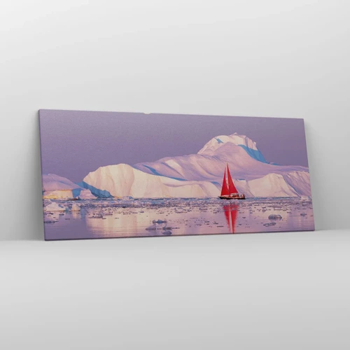 Quadro su tela - Stampe su Tela - Calore della vela, gelo del ghiaccio - 120x50 cm