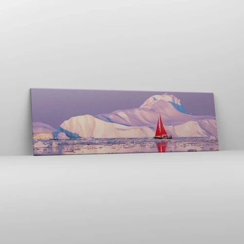 Quadro su tela - Stampe su Tela - Calore della vela, gelo del ghiaccio - 160x50 cm