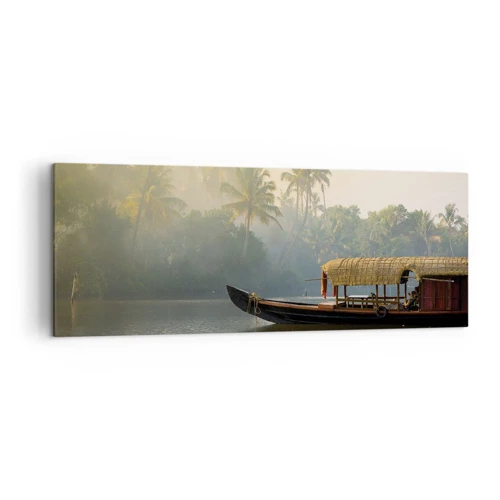 Quadro su tela - Stampe su Tela - Casa sul fiume - 140x50 cm
