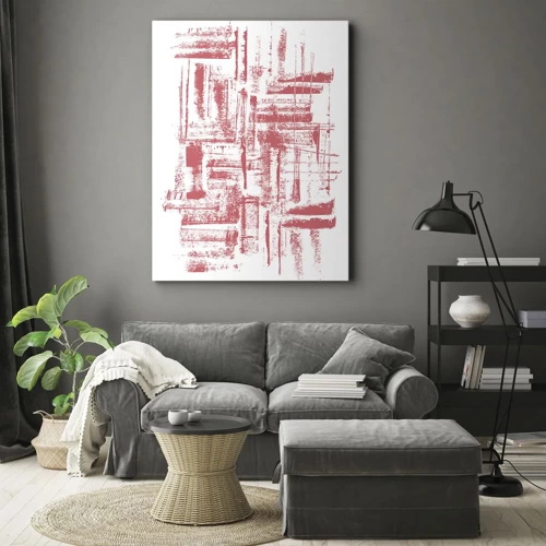 Quadro su tela - Stampe su Tela - Città rossa - 45x80 cm