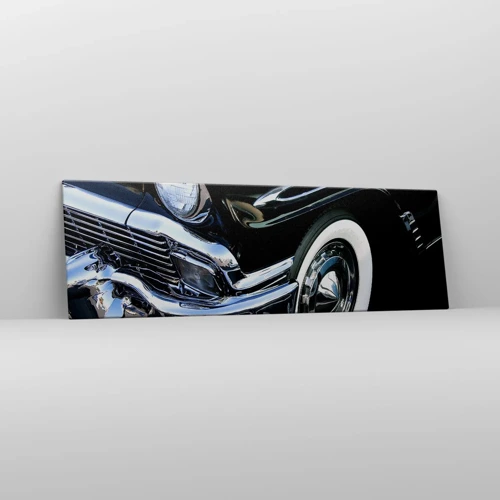 Quadro su tela - Stampe su Tela - Classicità in argento, nero e bianco - 160x50 cm