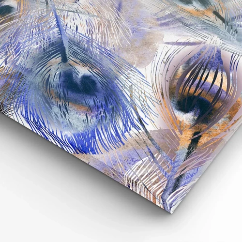 Quadro su tela - Stampe su Tela - Composizione a occhio di pavone - 65x120 cm